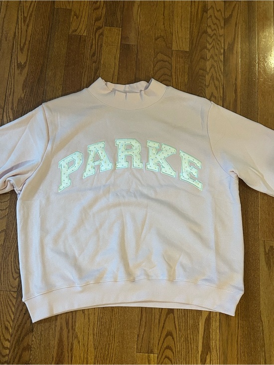 Parke Tops - Parke birthday cake mock neck w/ funfetti lettering